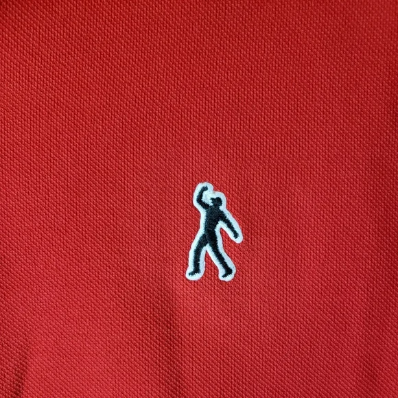 Nike Tiger Woods TW Fist Pump Golf Polo Dri Fit Masters Championship Red Shirt - Picture 2 of 8